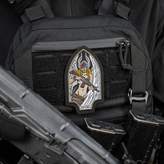Patch Valkyrie M-Tac - Black/Ranger Green, Brodat, Cordura 500D