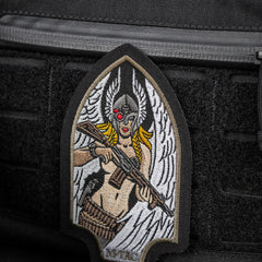 Patch Valkyrie M-Tac - Black/Ranger Green, Brodat, Cordura 500D