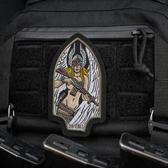 Patch Valkyrie M-Tac - Black/Ranger Green, Brodat, Cordura 500D
