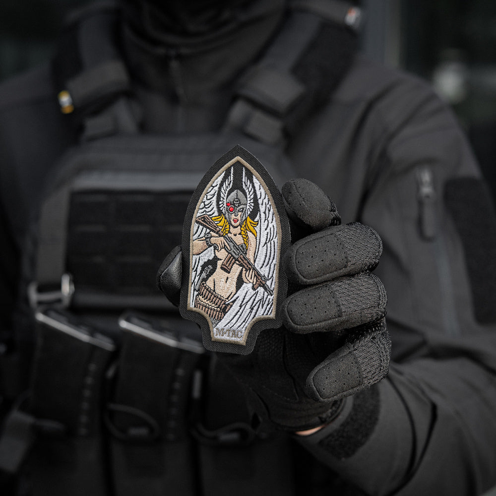 Patch Valkyrie M-Tac - Black/Ranger Green, Brodat, Cordura 500D
