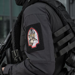 Patch Valkyrie M-Tac - Broderie Neagră/Roșie, Inspirat din Mitologie