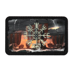 Patch Vegvisir/Drakkar M-Tac - Negru/GID (Luminiscent)