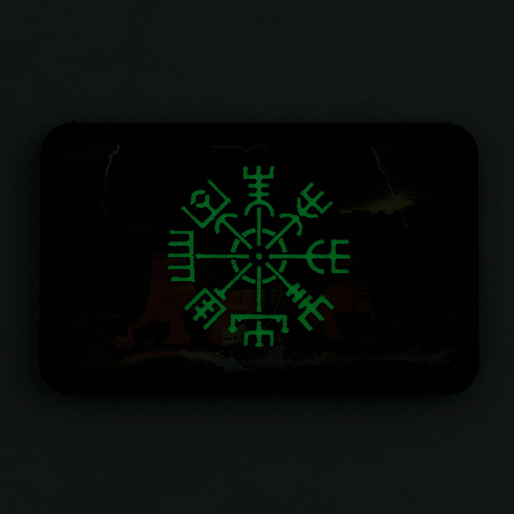 Patch Vegvisir/Drakkar M-Tac - Negru/GID (Luminiscent)
