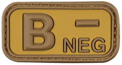Patch Velcro B NEG 3D Maro-kaki MFH - 5x2.5cm, Cauciuc