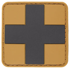 Patch Velcro FIRST AID Coyote-Negru MFH - Cauciuc, 3D