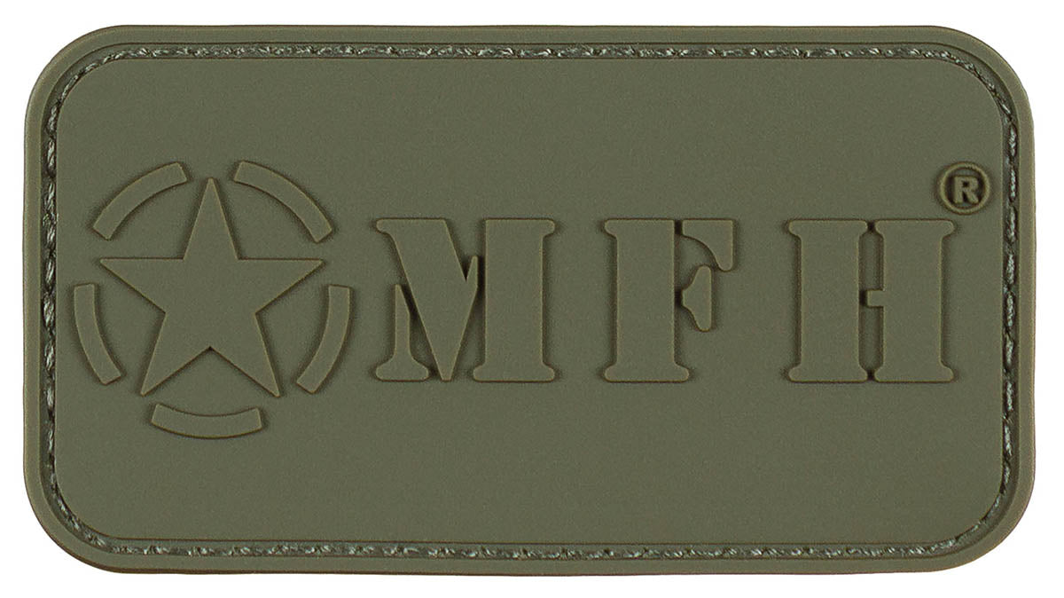 Patch Velcro Klettabzeichen Oliv MFH - 3D, Cauciuc