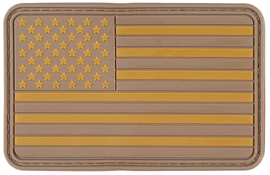 Patch Velcro Klettabzeichen USA Desert MFH - 8x5 cm, Cauciuc