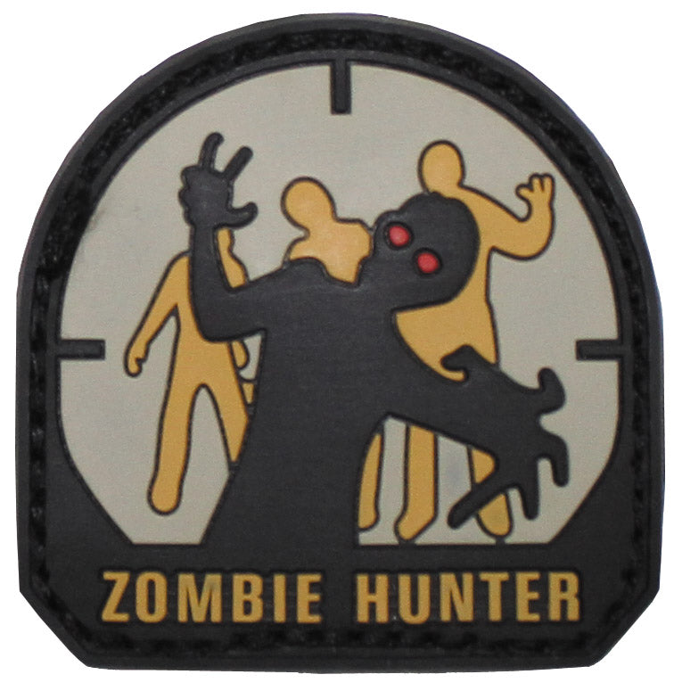Patch Velcro "Zombie Hunter" 3D MFH - Cauciuc, 5x5 cm