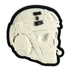 Patch War is Hell 3D PVC M-Tac - Alb, Mesaj Puternic
