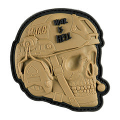 Patch War is Hell 3D PVC M-Tac - Coyote, Mesaj Puternic