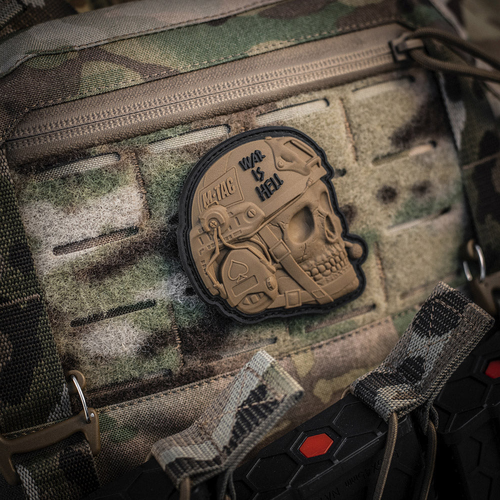 Patch War is Hell 3D PVC M-Tac - Coyote, Mesaj Puternic
