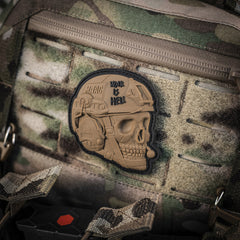 Patch War is Hell 3D PVC M-Tac - Coyote, Mesaj Puternic