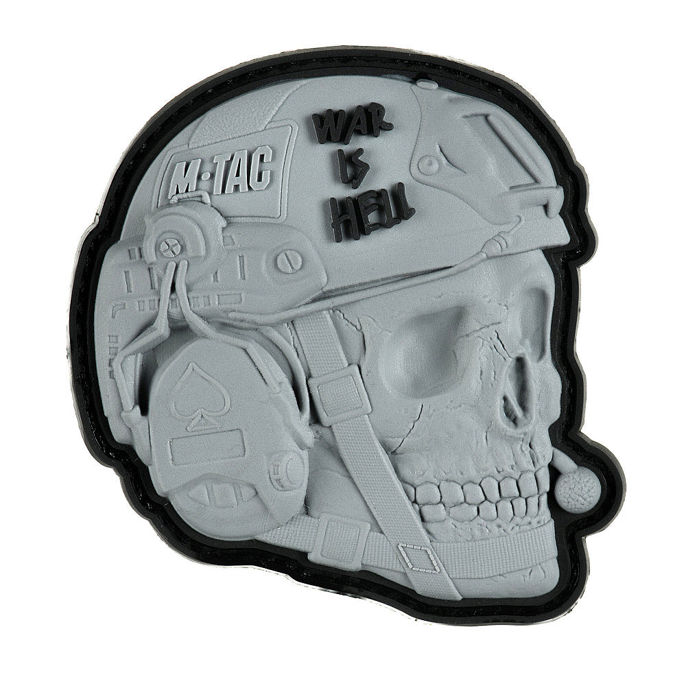 Patch War is Hell 3D PVC M-Tac - Gri, Mesaj Puternic