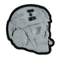Patch War is Hell 3D PVC M-Tac - Gri, Mesaj Puternic