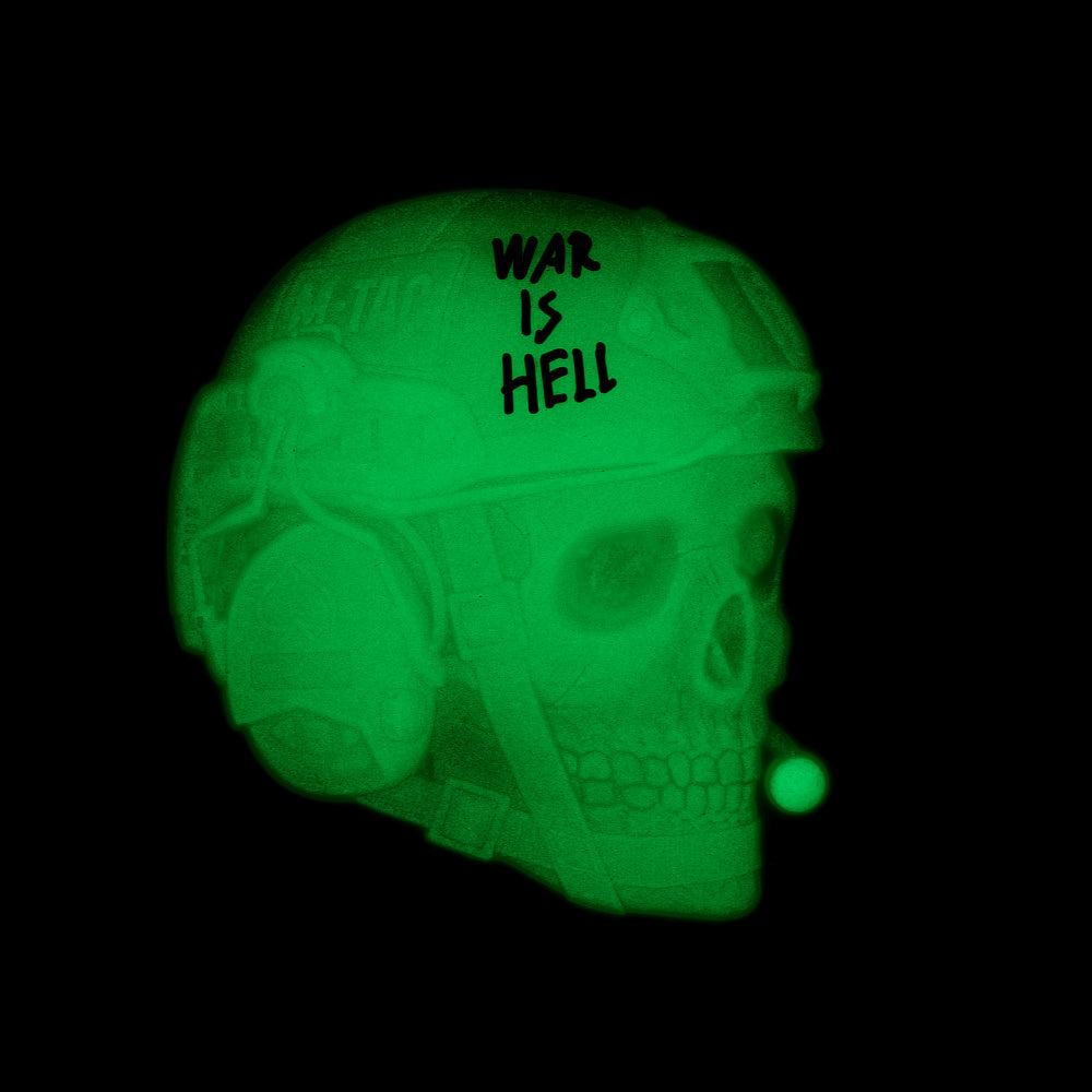 Patch War is Hell 3D PVC M-Tac - Negru/Fosforescent