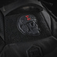 Patch War is Hell 3D PVC M-Tac - Negru, Moral, Autocolant Velcro