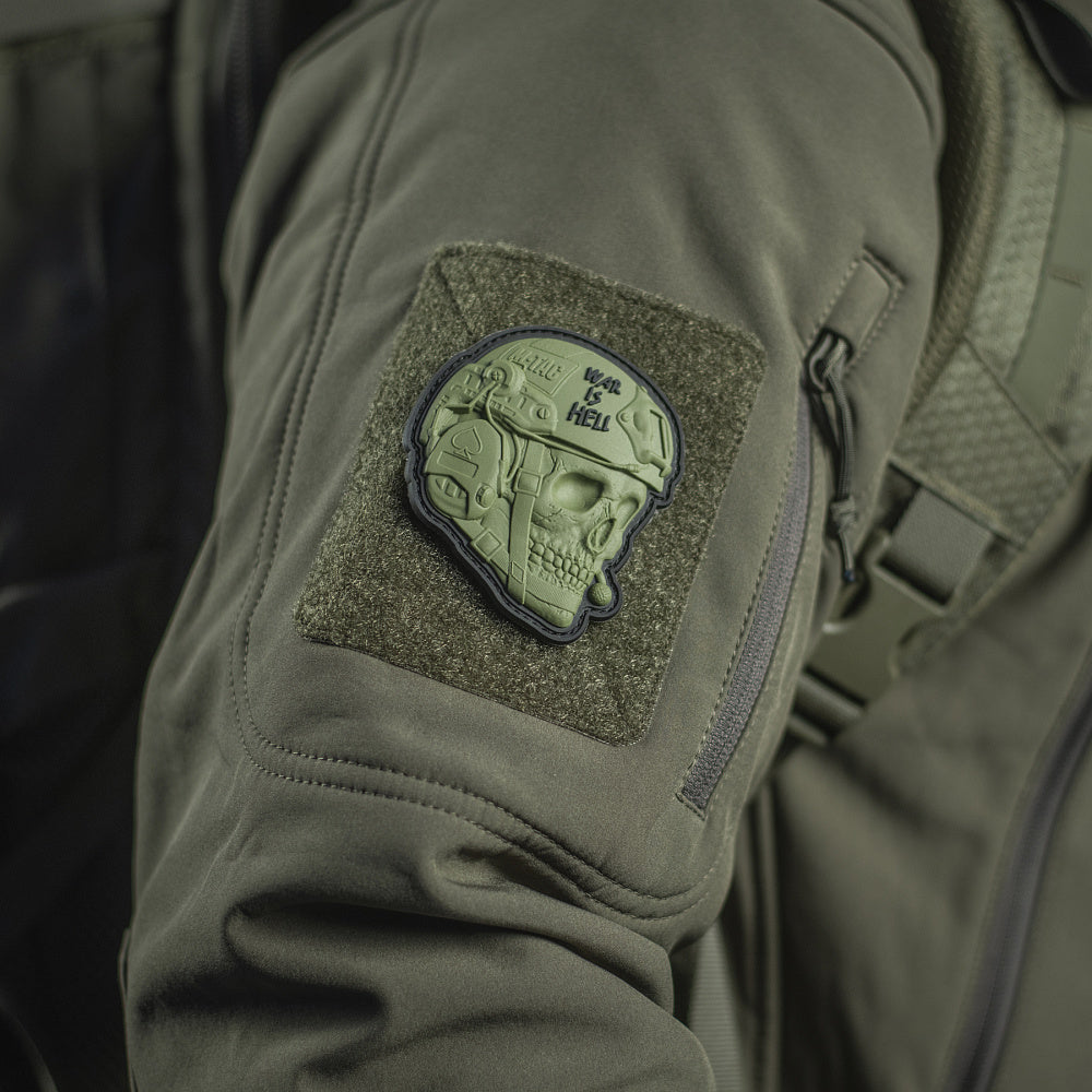 Patch War is Hell 3D PVC M-Tac - Olive, Moral și Rezistență