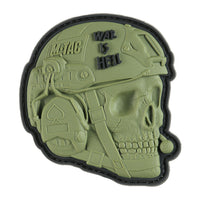 Patch War is Hell 3D PVC M-Tac - Olive, Moral și Rezistență