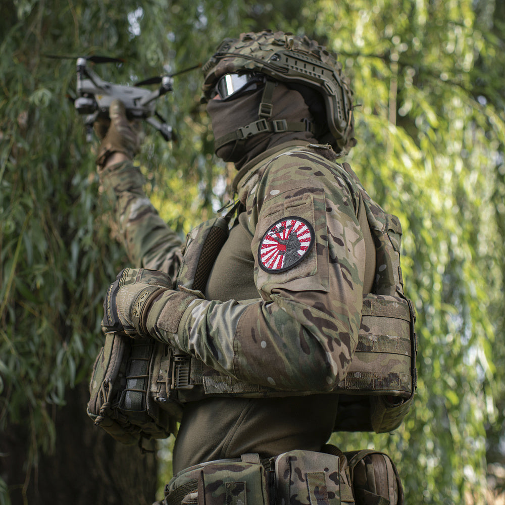 Patch Way of the Samurai M-Tac - Negru/Alb/Roșu, Brodat