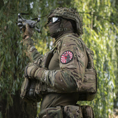 Patch Way of the Samurai M-Tac - Negru/Alb/Roșu, Brodat
