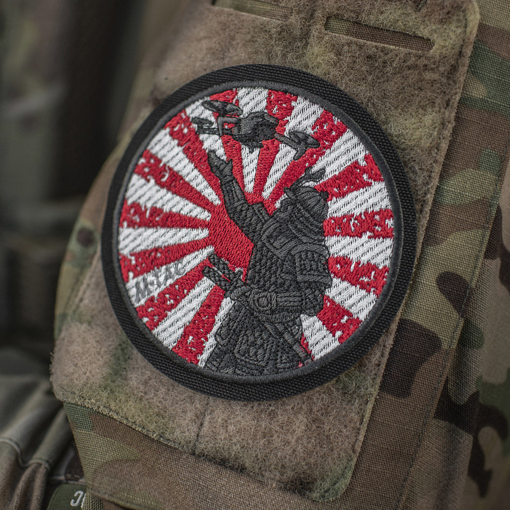 Patch Way of the Samurai M-Tac - Negru/Alb/Roșu, Brodat