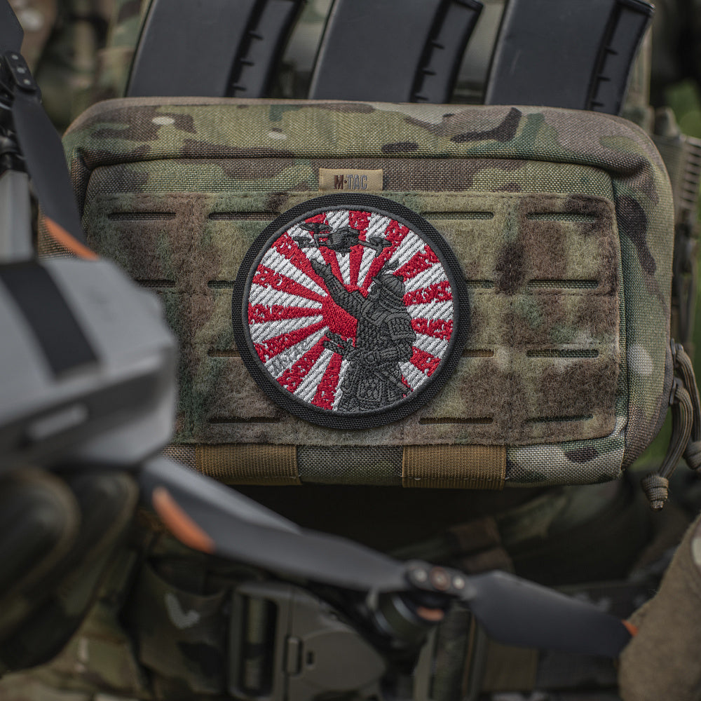 Patch Way of the Samurai M-Tac - Negru/Alb/Roșu, Brodat