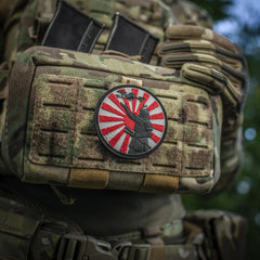 Patch Way of The Samurai M-Tac - Roșu/Negru, Drona, PVC 3D
