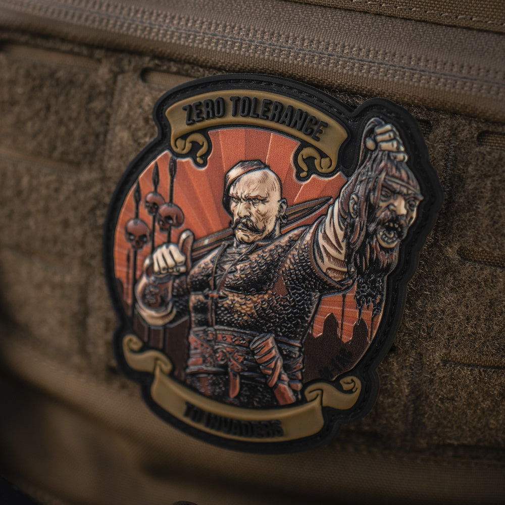 Patch Zero Tolerance M-Tac - Coyote/Negru, "Toleranță Zero" Inva-zilor