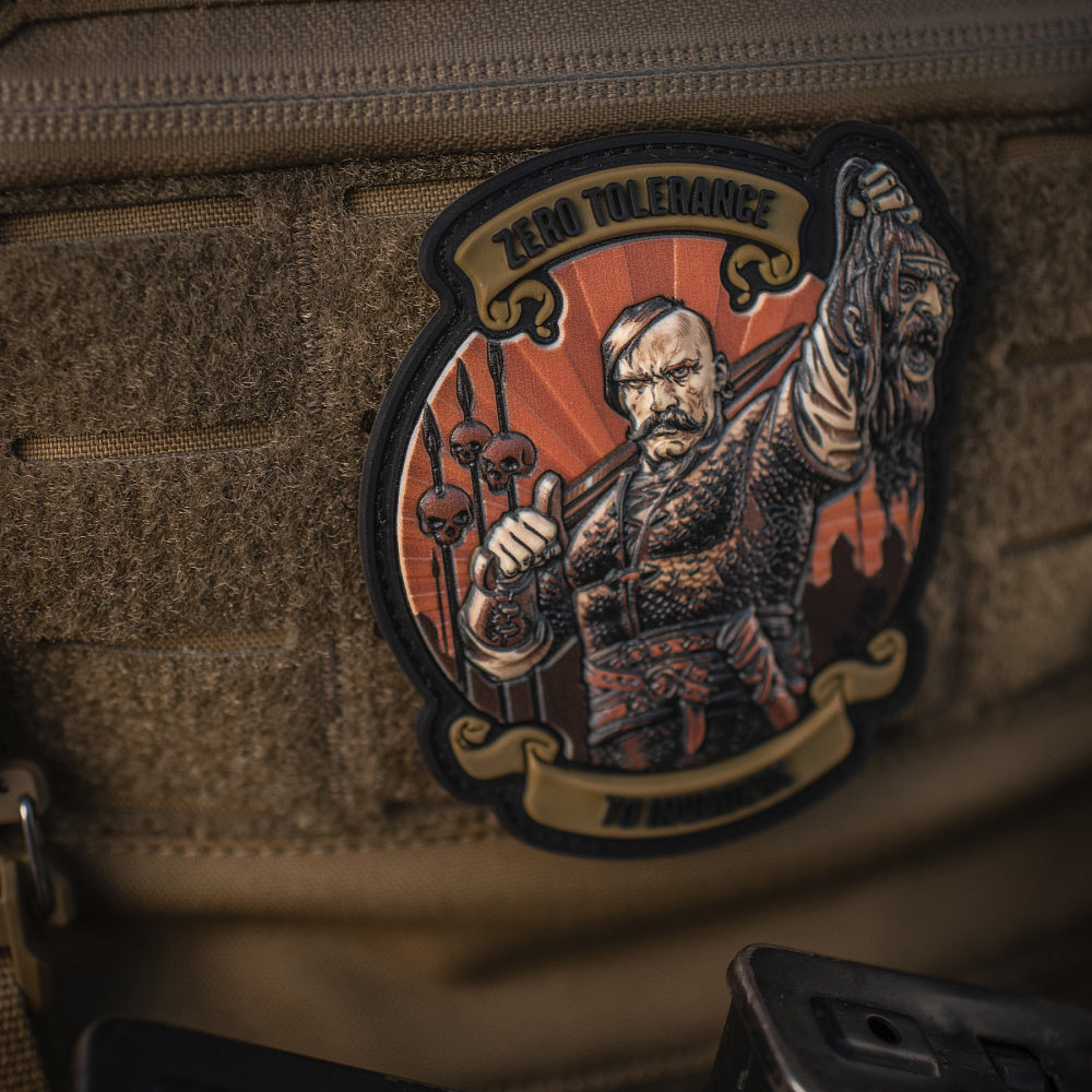 Patch Zero Tolerance M-Tac - Coyote/Negru, "Toleranță Zero" Inva-zilor