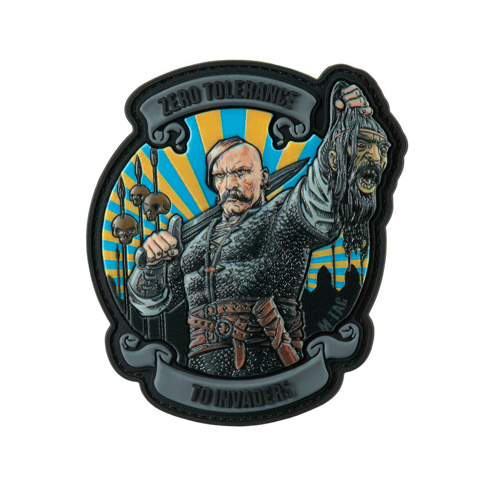 Patch Zero Tolerance PVC M-Tac - Gri, Fără Toleranță Invadatorilor
