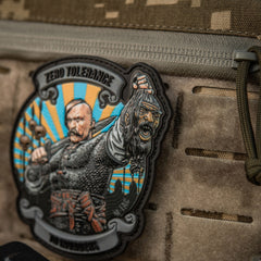 Patch Zero Tolerance PVC M-Tac - Gri, Fără Toleranță Invadatorilor