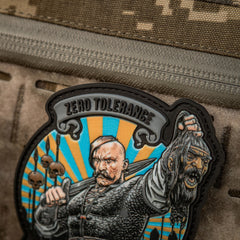 Patch Zero Tolerance PVC M-Tac - Gri, Fără Toleranță Invadatorilor