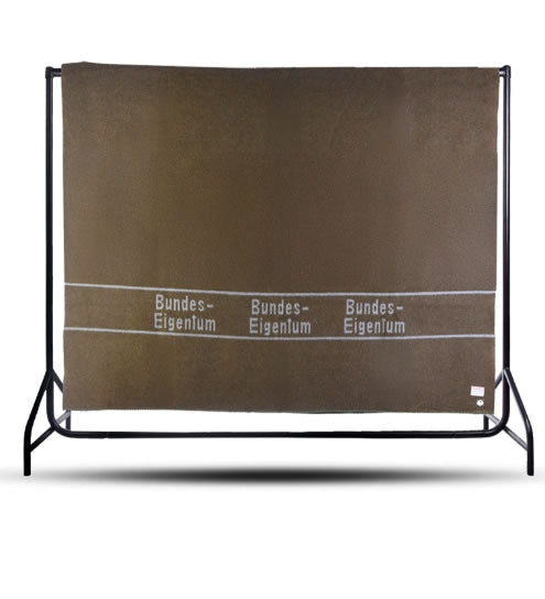 Pătură de lână Bundeswehr „Bundeseigentum” 200x210 cm – Oliv
