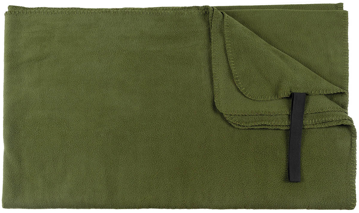 Pătură Fleece Verde Olive MFH - 300g/m², sac transport