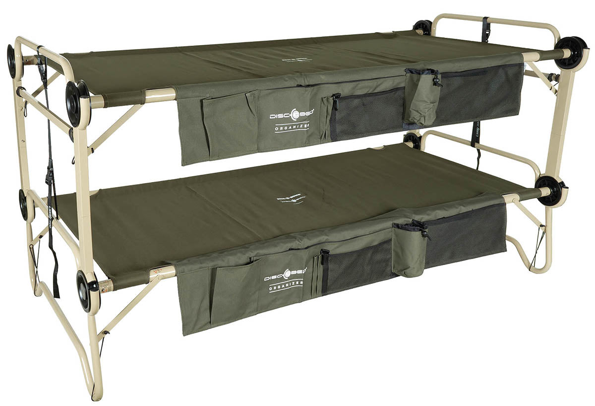 Paturi Campanie Disc-O-Bed Arm-O-Bunk Verde OD - 227kg/Pat, Asamblare Rapidă