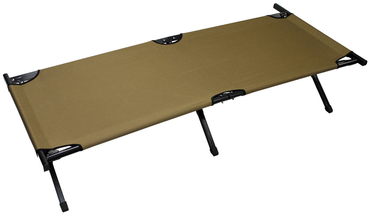 Paturi de campanie US Feldbett Alu Coyote MFH - Aluminiu, Geantă transport