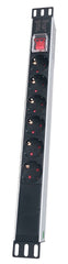 PDU Rack 19" 8 prize Schuko Ted Electric 16A - Alimentare Sigură Echipamente - 2