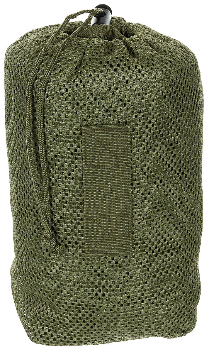 Pelerină Camuflaj Plasă Verde Oliv MFH - Bucle pentru Vegetație, Glugă Detașabilă