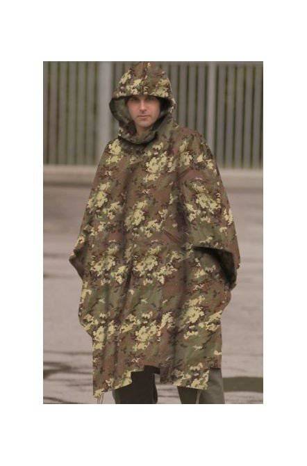 Pelerină Ploaie Vegetato Ripstop – Camuflaj Italian pentru Condiții Extreme