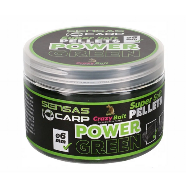 Pelete Cârlig Sensas Super Soft Power Green 6mm - Atractivitate Instantă - 1