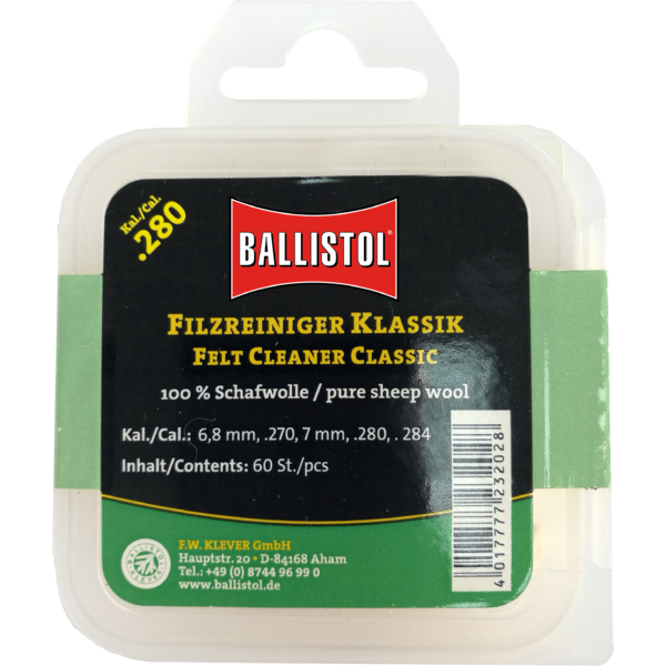 Pelete Curățare Ballistol - Cal. .270W/7MM, 60 buc, Teavă Curată - 1