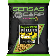Pelete Nadă Super Feed SENSAS Natural Corn 2mm - Atractivitate Maximă