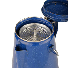 Percolator de Cafea Emailat Albastru Fosco - Cafea Robustă Oriunde