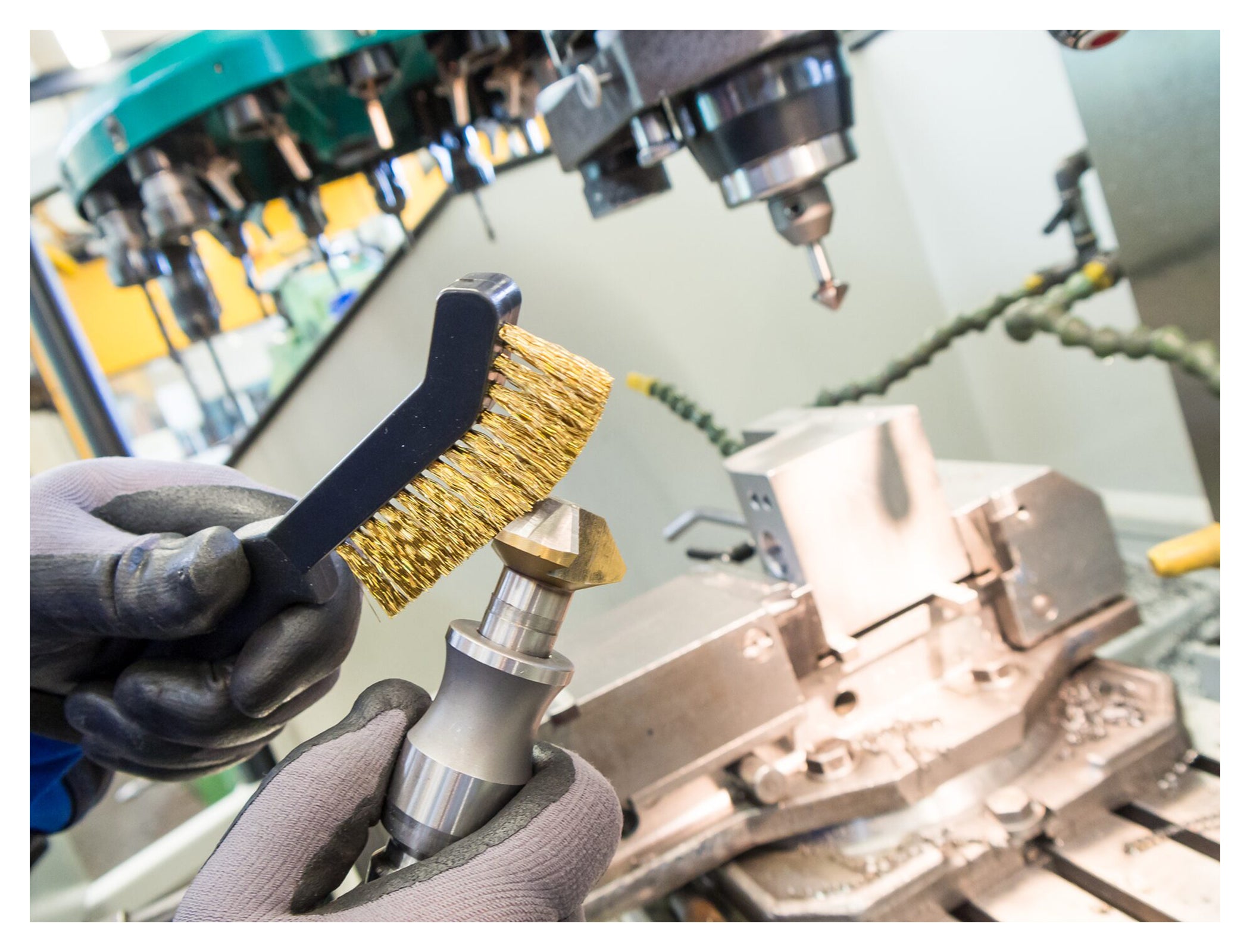 Perie Curățare Etrier Frână HAZET Alamă - 225mm, Made in Germany