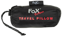 Pernă de Călătorie Gonflabilă Negru FoxOutdoor - Compactă, Ușoară