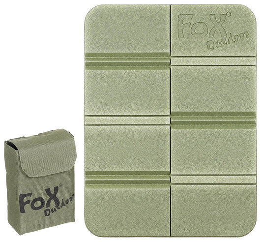 Pernă Șezut Termo Pliabilă Molle Verde OD FoxOutdoor - Izolație excelentă, 75g