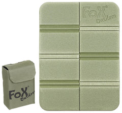 Pernă Șezut Termo Pliabilă Molle Verde OD FoxOutdoor - Izolație excelentă, 75g