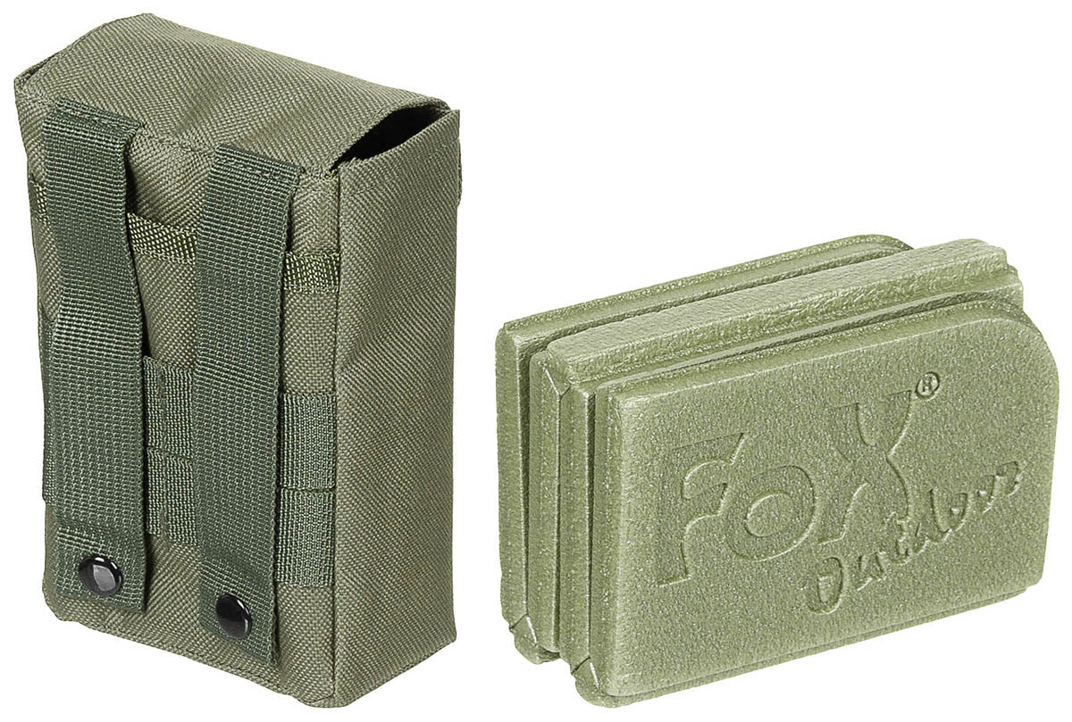 Pernă Șezut Termo Pliabilă Molle Verde OD FoxOutdoor - Izolație excelentă, 75g