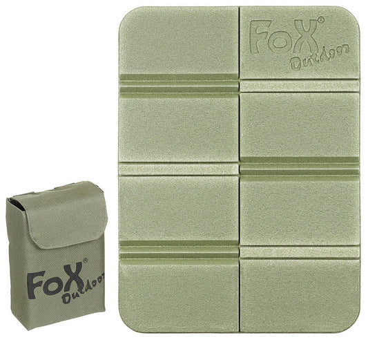 Pernă Șezut Termo Pliabilă Molle Verde OD FoxOutdoor - Izolație excelentă, 75g