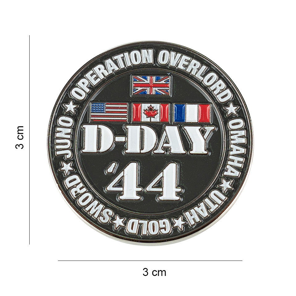 Pin Emblema D-Day 44 5 Plaje - Mărturie a Spiritului de Luptă
